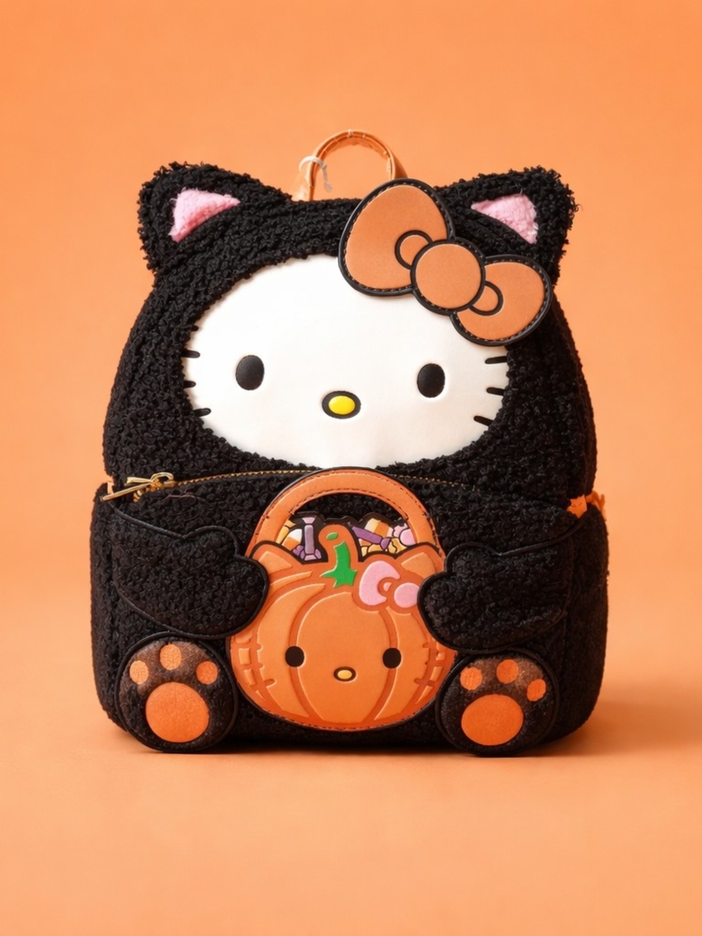 Hello Kitty Costume Sherpa Glow Loungefly Mini Backpack